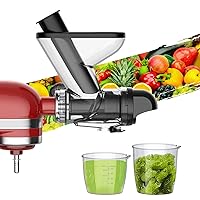 InnoMoon Masticating Juicer Attachment for KitchenAid, Cold Press Juicer, Masticating Juice, Slow Masticating Juicer for Kitchenaid Attachments with Dual Feed Chute