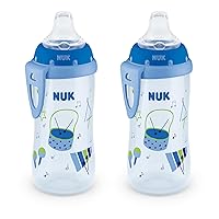 NUK Active Sippy Cup, 10 oz, 2 Pack, 8+ Months, Blue