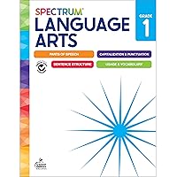 Spectrum Language Arts 1st Grade Workbooks, First Grade Workbook Covering Parts of Speech, Sentence Structure, English Grammar, Vocabulary and More, Language Arts 1st Grade Curriculum