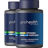 ProHealth Optimized Curcumin Longvida (60 Capsules, 1000 mg per Serving) (2 Pack)