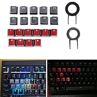 Keycaps, 10 Keys Backlit Keycaps Non-Slip for Corsair K70 RGBK70 K95 K90 K65 K63 Mechanical Gaming Keyboard Switches
