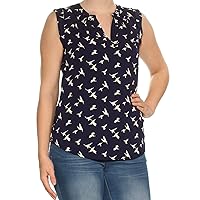 Womens Printed Knit Blouse