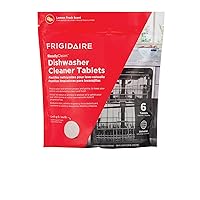 Frigidaire ReadyClean Probiotic Dishwasher Cleaner 6 Tablets, White, 6 Count