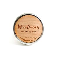 TBB Woodsman Mustache Wax for Men | Tame & Style Your Mustache | Excellent Grooming, Excellent Scent | Mens Care Products | Cedar Scent (1 Oz.)