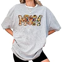 Generic DuminApparel Cow Mom Mothers Day Mama Grandma Aunt Funny Cow Farm T-Shirt, Happy Mother's Day T-Shirt, Unisex Sized, Comfort Colors Multi