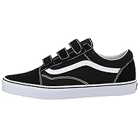 Vans Men's Old Skool V Sneaker, (Suede/Canvas) Black/True White, Size 4.5