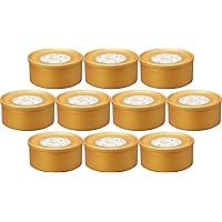 Set of 10 Gold Color Chanting Lids, Large, 4.7 x 2.8 inches (12 x 7 cm) | Lids