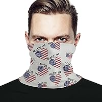Made in American Soft Face Mask Neck Gaiter Warmer Face Cover Soft Scarf Cooling Bandanas Headwear