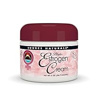 Source Naturals Phyto-Estrogen Cream, Paraben-Free, from Non-GMO Soy - 2 oz Cream