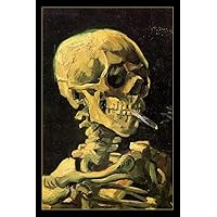 Vincent Van Gogh Skull Of A Skeleton Painting Poster 1885 Impressionist Portrait Style Fine Art Home Decor Realism Dark Decorative Thick Paper Sign Print Picture 8x12