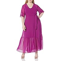 City Chic Women's Apparel Women's Citychic Plus Size Maxi Flutter Wrap