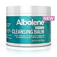 Albolene Cleansing Balm, Hydrating Makeup Remover and Face Wash with Shea Butter and Jojoba Oil, 6 fl oz, Packaging May Vary