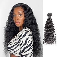 Brazilian Deep Wave Human Hair Bundles (16inch-24inch) 100% Unprocessed Virgin Hair Weave Bundles (18)