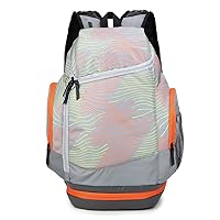 Sports Backpack with Basketball Shoes Compartment, Large Travel Rucksack Gym Bag for Men Women