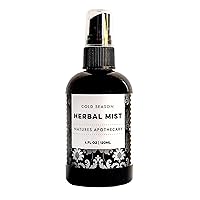 Nature's Apothecary Cold Season Bed & Body Herbal Mist | Soothe, Open, Refresh | All-Natural Spray for Linens, Bed, & Body Made with 9 Pure Essential Oils, Made in USA (4 oz)