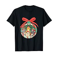 Funny Cats Party In Christmas Ornament Decoration Cat Lover T-Shirt
