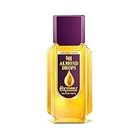 Bajaj Almond Drops Hair Oil 6X Vitamin E Nourishment Non-Sticky Hair Oil For Hair Fall Control 190ml (Transparent)