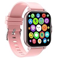 Smart Watch, Upgraded Fitness Full Touch Screen Smart Watch for iOS/Android Phones with Real Time Heart Rate Monitor, Blood Pressure/Oxygen Tracker with Smart Watches for Women Men