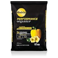 Miracle-Gro Performance Organics All Purpose In-Ground Soil - Organic and Natural Ingredients, Soil for Vegetables, Flowers and Herbs, Feeds for up to 3 Months, 1.3 cu. ft.