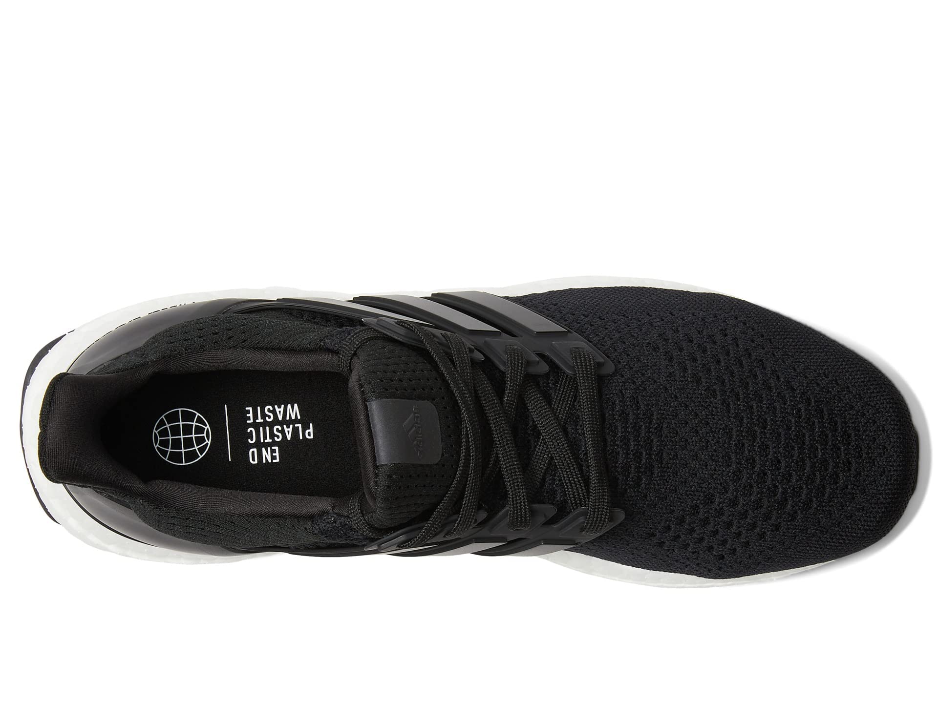 adidas Men's Ultraboost 1.0 Running Shoe, Black/White/Beam Green, 9.5