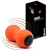 SQUATZ Peanut Wireless Vibrating Massage Ball - 3 Vibration Intensity Levels, 2 to 5 Hours Power Life, Portable and Rechargeable, Deep Tissue Trigger Point Therapy Suitable for Massaging Muscles