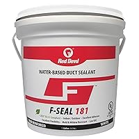 Red Devil 0841DW F-Seal 181 Fiber Reinforced Water Based Duct Sealant, 1 Gallon, White