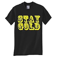 Gildan Stay Gold Black T Shirt