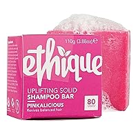 Ethique Pinkalicious Shampoo Bar - Softer, Shinier Hair with Coconut Oil - Hydrating, Natural Ingredients, Cruelty-Free, Vegan 3.88 oz (Pack of 1)