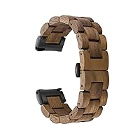 Quick Release Watch Band, Natural Wood Watch Band, Choice of Strap Colour and Width 18mm, 19mm, 20mm, 21mm, 22mm, 23mm or 24mm