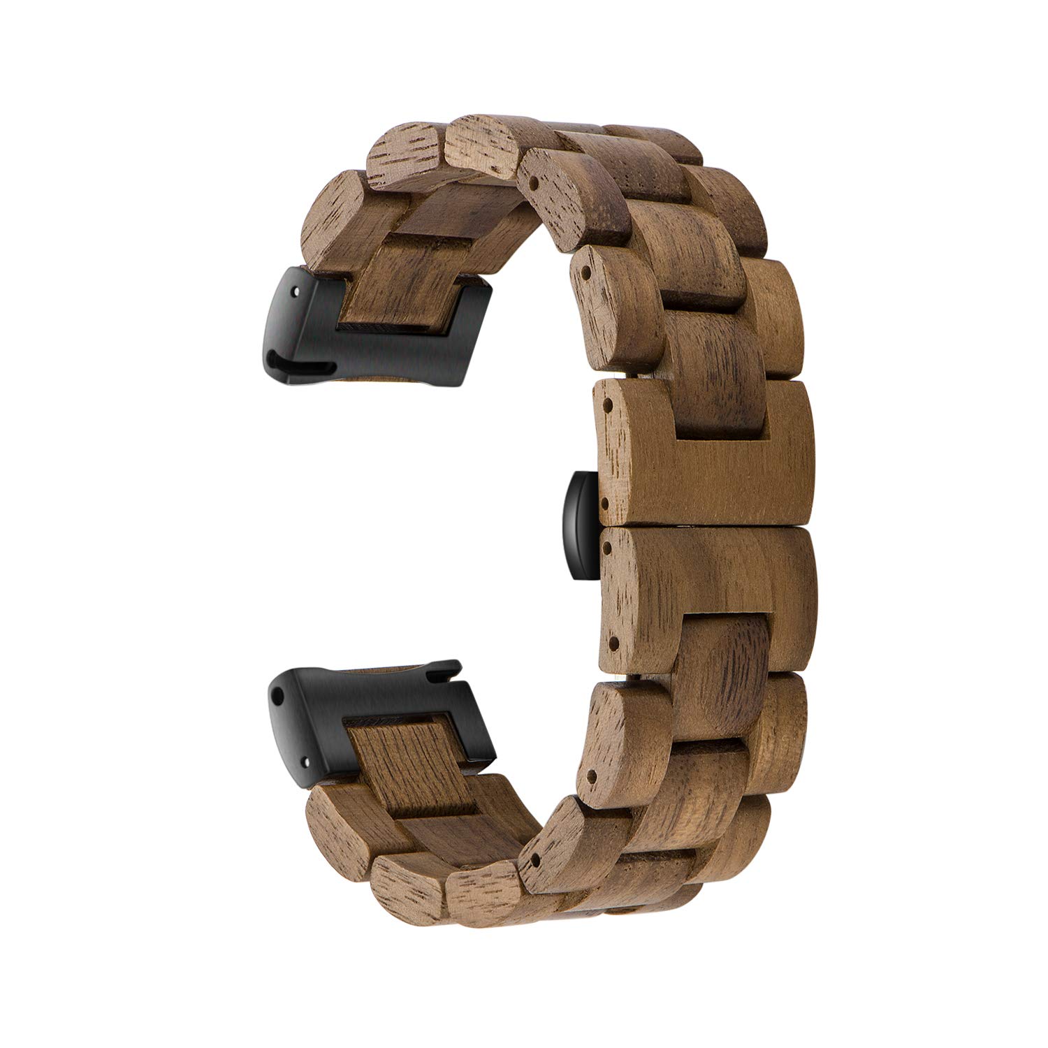 Quick Release Watch Band, AIYIBEN Natural Wood Watch Band, Choice of Strap Colour and Width 18mm, 19mm, 20mm, 21mm, 22mm, 23mm or 24mm