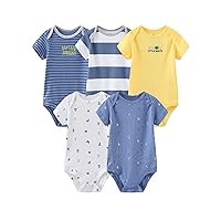 Baby Bodysuit Short Sleeve One-Piece Newborn Baby Clothes for Baby Boy and Girls