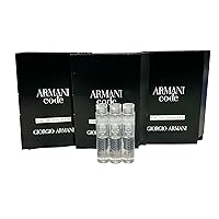 GIORGIO ARMANI Men ARMANI CODE EDT Sample Spray Perfume 1.2ml /.04 oz - 3 PCS set