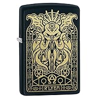 29965 Monster Design Black Matte Pocket Lighter