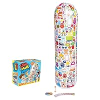 Wibble Wobble Where Game - The Giant Wobbly Find-it-First Game, 2-4 Players, Fast Paced Family Fun, Inflatable Spot it Card Game, Suitable for Ages 4+