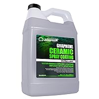 Graphene Ceramic Spray Coating 1 Gallon – Water Based Super Hydrophobic Spray Substitutes Car Waxes, Paint Sealant, Top Coat Polymer | Apply After Car Wash, Clay Bar, Car Polisher Buffer