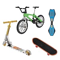 Mini Finger Sports Skateboards/Bikes/Swing Boards/Scooter Set for Party Favors Educational Finger Toy(4 Pcs)