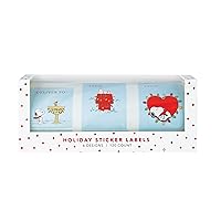 Graphique Peanuts™ Gift Label Rolls | 120 Self-Adhesive Christmas Stickers | 6 Unique Designs with Red Foil Accents | to and from Names | for Holiday Wrapping Paper & Gift Bags