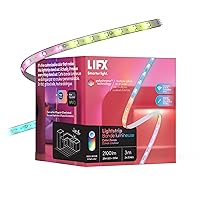 Lightstrip Color Zones, Wi-Fi Smart LED Light Strip, Full Color with Polychrome Technology™, No Bridge Required, Compatible with Alexa, Hey Google, HomeKit and Siri, 120