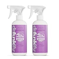 Defunkify Odor Remover Spray | Air Fresheners for Home, Shoe Deodorizer, Pet Pooph Odor Eliminator | w/Ionic Silver & Pure Essential Oil Scent | 2-Pack of 16 floz bottles (Lavender)