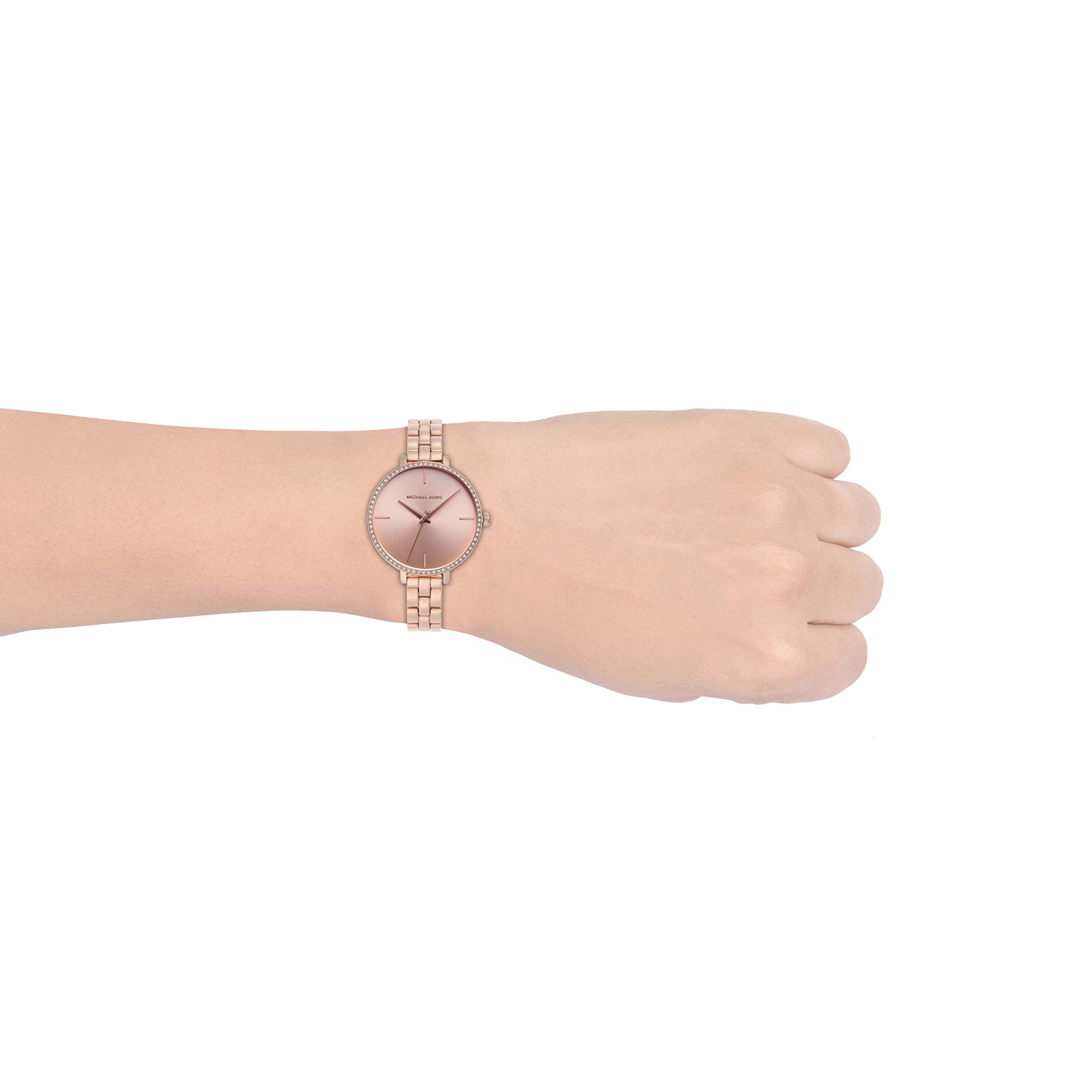 Mua Michael Kors Women Charley Three-Hand Rose Gold-Tone Alloy Watch MK4400  trên Amazon Mỹ chính hãng 2023 | Giaonhan247