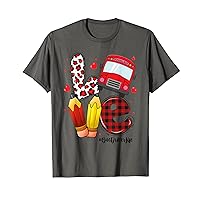LOVE Heart Bus Driver Life Valentines Day Gifts T-Shirt