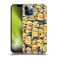 Head Case Designs Officially Licensed Despicable Me Pattern Funny Minions Soft Gel Case Compatible with Apple iPhone 12 / iPhone 12 Pro