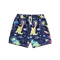 Plus Size Boy Short Swimwear Toddler Boys Cartoon Dinosaur Printed Swim Trunks Kids Boys Bathing Suit Board