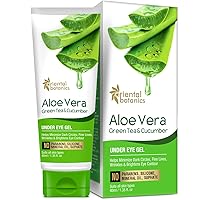 Oriental Botanics Aloe Vera, Green Tea & Cucumber Under Eye Gel, 40ml - With Vitamin B3, B5