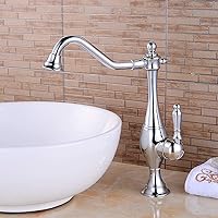 LJGWJD Faucets,High Grade All Chrome Faucet Lifting Kitchen Bathtub Bathroom Taps Personality Lovely Water-Tap
