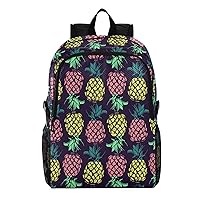 ALAZA Colorful Pineapple Fruit Lightweight Weekender Bag Backpack Daypack
