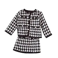 Teen Clothes for Girls Children Kids Toddler Infant Baby Girls Long Sleeve Patchwork Coat Toddler (Black, 5-6 Years)