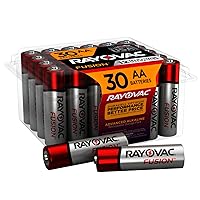 Rayovac Fusion AA Batteries, Premium Alkaline Double A Batteries, 30 Battery Count (Value Pack)