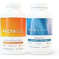 EcoNugenics Ultimate Cellular Health & Immune Support Pack | HonoPure - Magnolia Bark Extract, 120 Capsules| PectaSol-C Modified Citrus Pectin, 270 Capsules Bundle