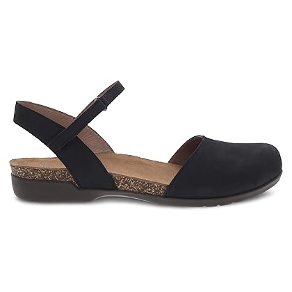Dansko Rowan Sandal for Women - Memory Foam and Cork Footbed for Comfort and Arch Support - Lightweight Rubber Outsole for Long-Lasting Wear - Versatile Casual to Dressy Footwear